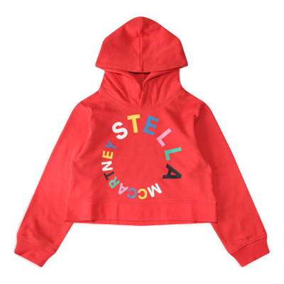 Stella Mccartney Kids Red Printed Hoodie