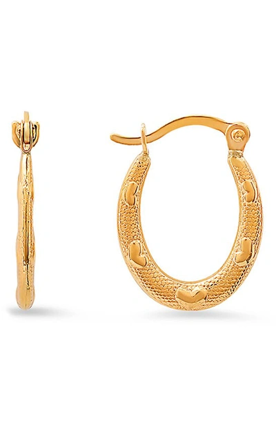 Queen Jewels 10k Gold Huggie Hoop Earrings