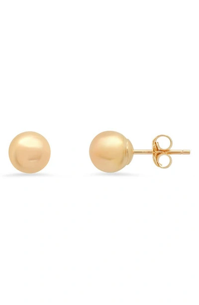 Queen Jewels 10k Gold High Polish Ball Stud Earrings
