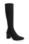 Aerosoles Centola Knee High Boot In Black Stretch