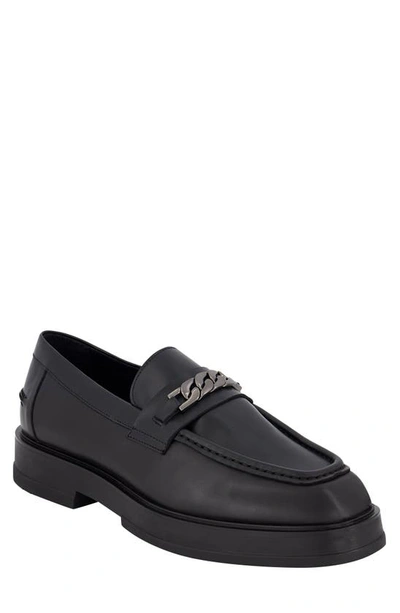 Karl Lagerfeld Chain Link Loafer In Black