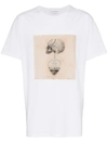 Alexander Mcqueen Crew Neck Anatomical Print T-shirt In White