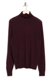 Bruno Magli Merino Wool Turtleneck Sweater In Bordeaux