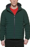 Tommy Hilfiger Quilted Zip Jacket In Pine Green