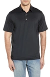 Johnnie-o Birdie Classic Fit Performance Polo In Black