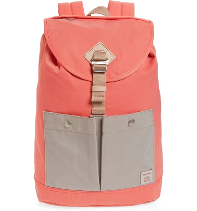 Doughnut Montana Water Repellent Backpack In Peach/ Ivory