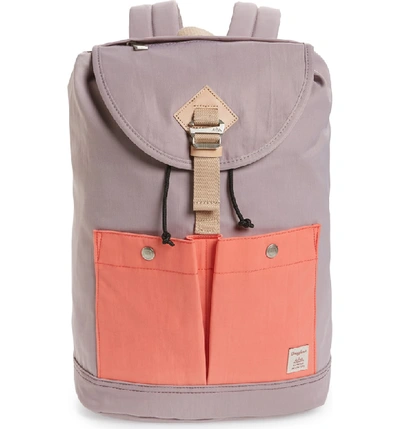Doughnut Montana Water Repellent Backpack - Purple In Lilac/ Peach
