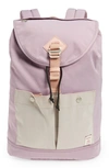 Doughnut Montana Water Repellent Backpack - Purple In Lilac/ Ivory