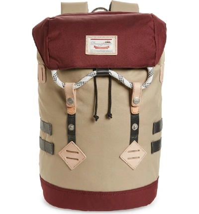 Doughnut Small Colorado Water Repellent Backpack - Ivory In Hazelnut/ Wine
