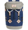 Doughnut Small Colorado Water Repellent Backpack - Blue In Navy/ Beige