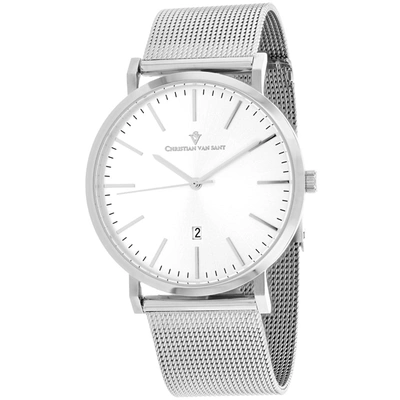 Christian Van Sant Men's Silver Dial Watch