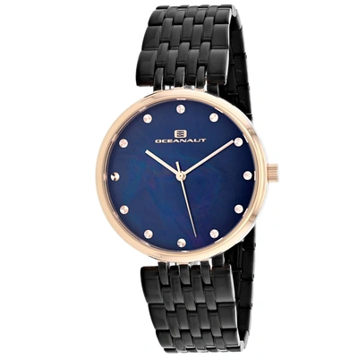 Oceanaut Women's Black Mop Dial Watch In Multi