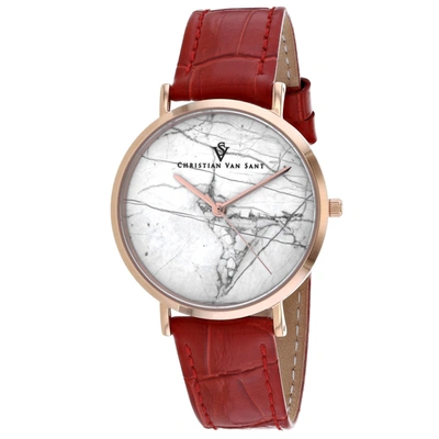 Christian Van Sant Women's White Dial Watch
