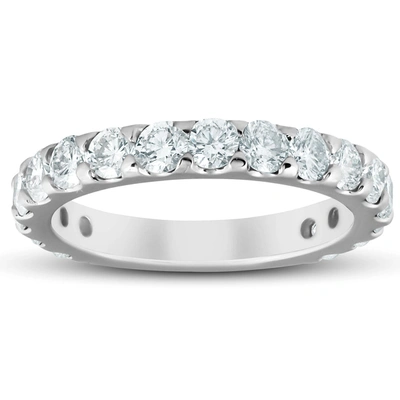 Pompeii3 1.90 Ct Diamond Wedding Ring 10k White Gold In Multi