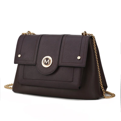 Mkf Collection By Mia K Eden Vegan Leather Women's Shoulder Bag In Gold
