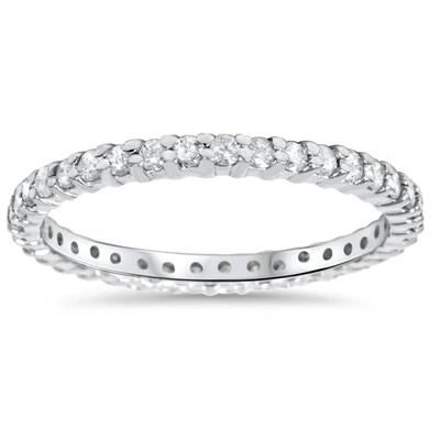 Pompeii3 1/2ct Diamond Eternity Ring 10k White Gold In Multi