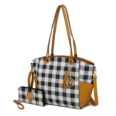 Mkf Collection By Mia K Karlie Tote Bag With Wallet - 2 Pieces In Yellow