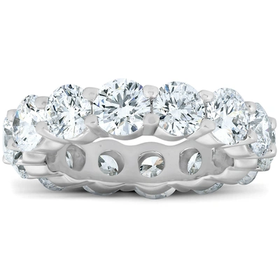 Pompeii3 6 3/4 Ct Diamond Eternity Womens Wedding Ring 14k White Gold In Multi