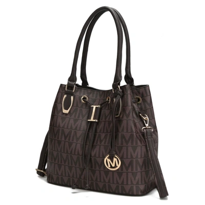 Mkf Collection By Mia K Jane Vegan Leather Tote Handbag In Gold