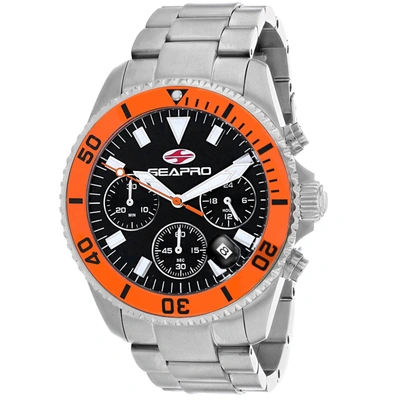 Seapro Men's Black Dial Watch