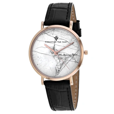 Christian Van Sant Women's White Dial Watch