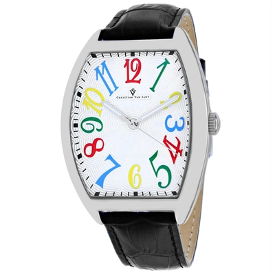 Christian Van Sant Men's White Dial Watch
