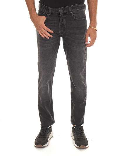 Hugo Boss Delaware-bc-p 5 Pocket Denim Jeans In Black