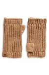 Ugg Chunky Fingerless Gloves In Camel