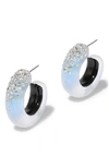 Alexis Bittar Lucite® Crystal Hoop Earrings In Opal