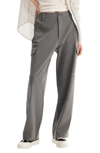 Desigual Manchester Cargo Pants In Grey