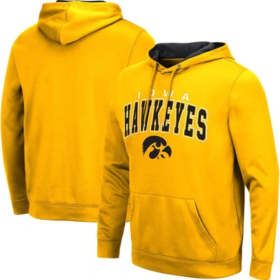 Colosseum Gold Iowa Hawkeyes Resistance Pullover Hoodie