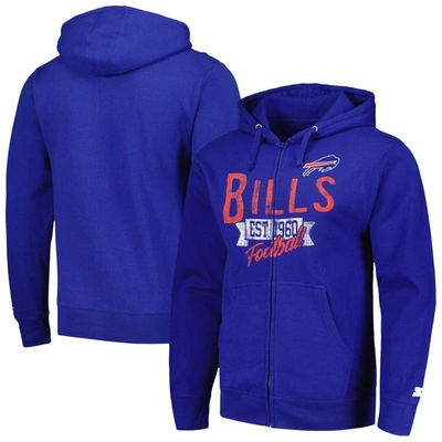 Starter Royal Buffalo Bills Domestic Post Season Full-zip Hoodie