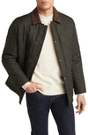 Hart Schaffner Marx Erikson Water Resistant Quilted Riding Jacket In Olive