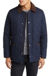 Hart Schaffner Marx Erikson Water Resistant Quilted Riding Jacket In Navy