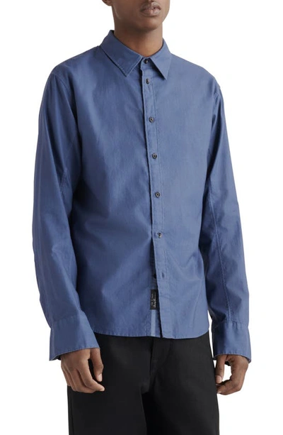 Rag & Bone Fit 2 Engineered Button-up Oxford Shirt In Worn Indigo