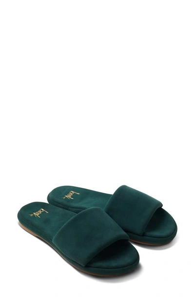 Beek Puffbird Slide Sandal In Forest