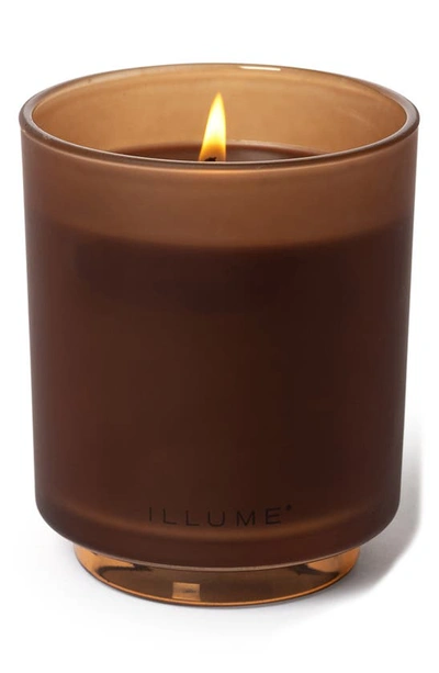 Illume Terra Tabac Glass Candle In Brown