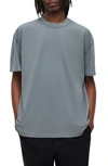 Allsaints Isac Cotton T-shirt In Como Blue