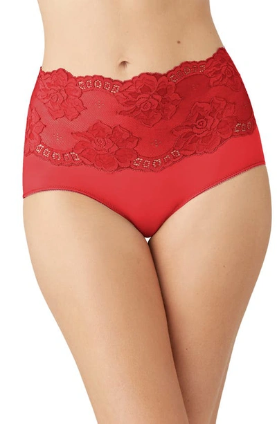 Wacoal Light And Lacy Brief In Barbados Cherry