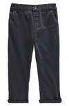 Next Kids' Flat Front Chinos In Navy