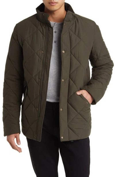 Barbour Winter Chelsea Quilted Jacket In Dark Olive