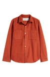 One Of These Days Healy Denim Overshirt In Rust