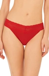 Natori Bliss Perfection Thong In Red