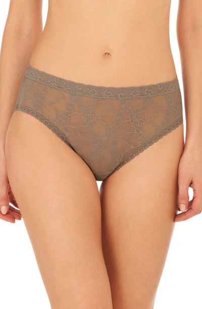 Natori Bliss Allure Lace Girl Briefs In Stormy