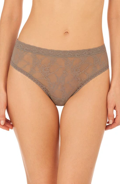 Natori Bliss Allure Lace Thong In Stormy