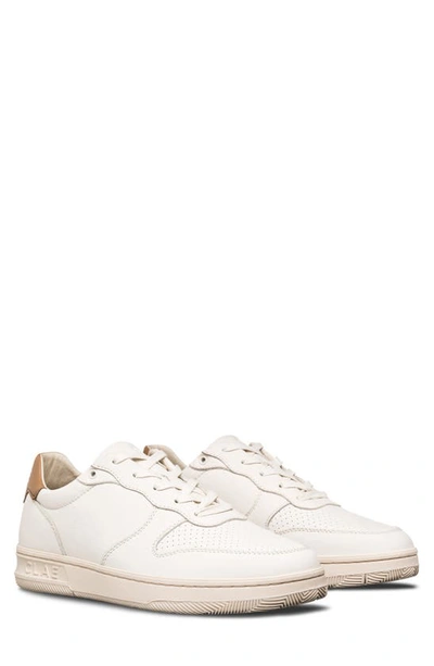 Clae Malone Trainer In Off-white Camel Brown
