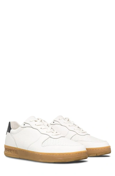 Clae Malone Sneaker In White Navy Light Gum