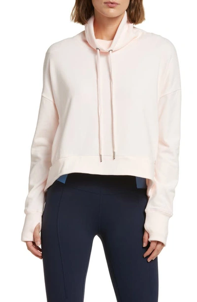 Sweaty Betty Harmonise Luxe Sweatshirt In Tulle Pink