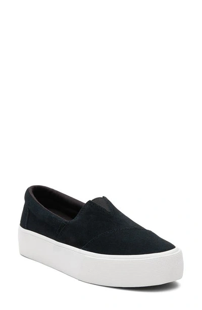 Toms Alpargata Fenix Platform Trainer In Black