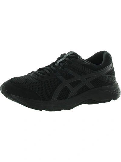 Asics Gel-contend 6 Womens Fitness Performance Sneakers In Black